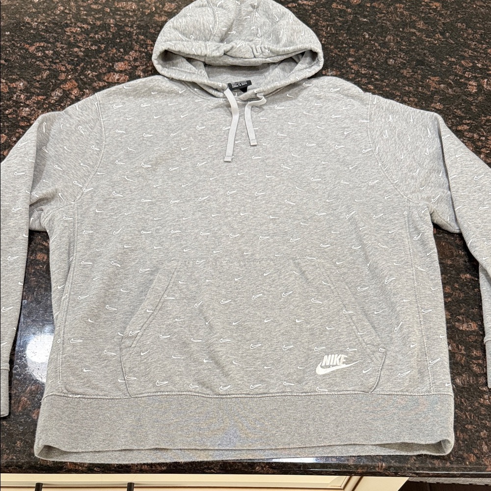 Nike Men's Heather Gray Hoodie